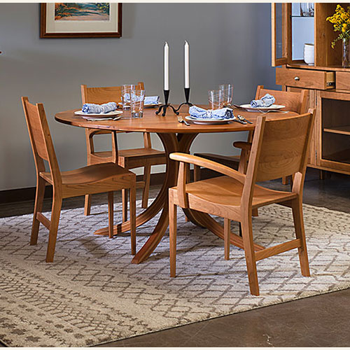 Solid cherry wood dining room dining table from VT