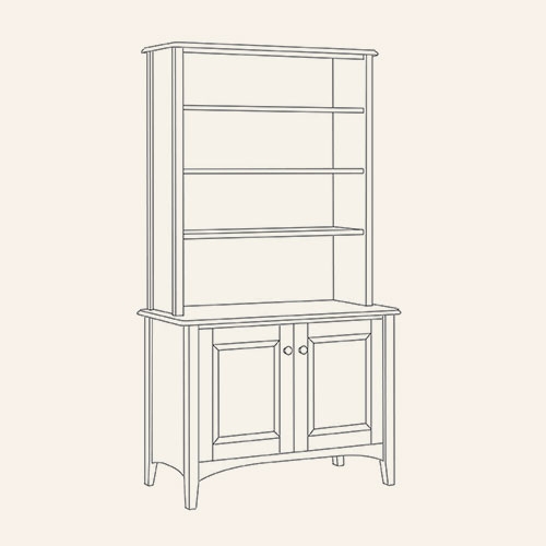 New England Bookcase & Chest