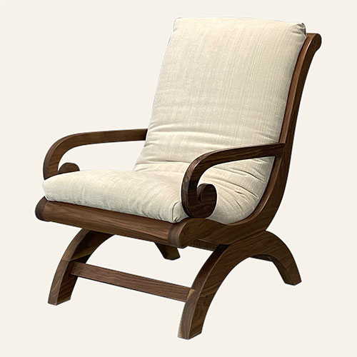 square thumbnail of Campaign Living Room Seating Armchair