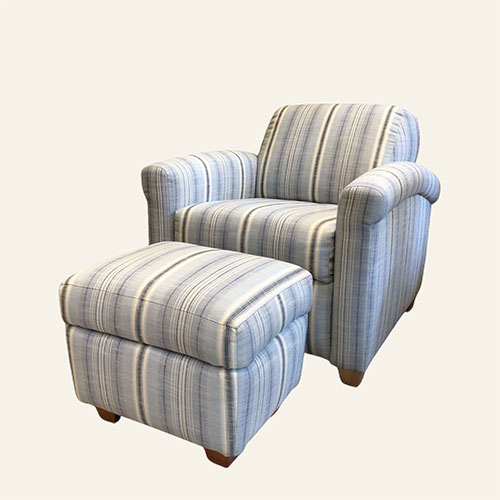 square thumbnail of Rupert Living Room Seating Armchair and Ottoman