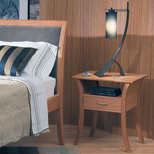 Asian style solid wood bedroom night table from VT