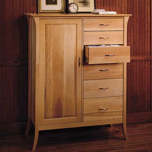Solid wood bedroom dressers handcrafted in Vermont