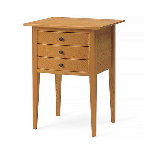 Solid wood shaker style bedroom night table