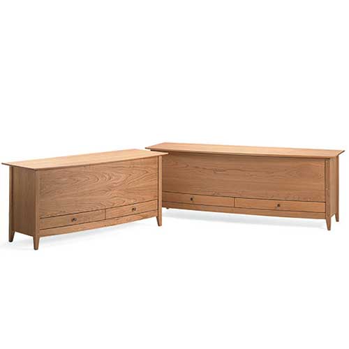 contemporary solid wood bedroom blanket chest