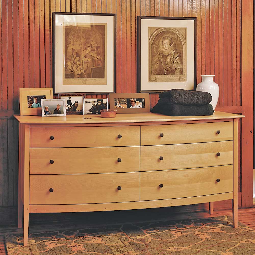solid wood bedroom dresser handmade in Vermont.