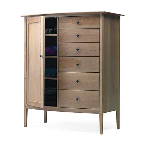 Solid wood bedroom dressers handcrafted in Vermont