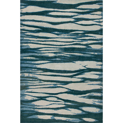 Wind in the Pines Blue Rug