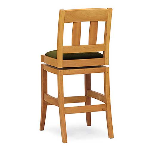 solid wood barstool handmade in Vermont
