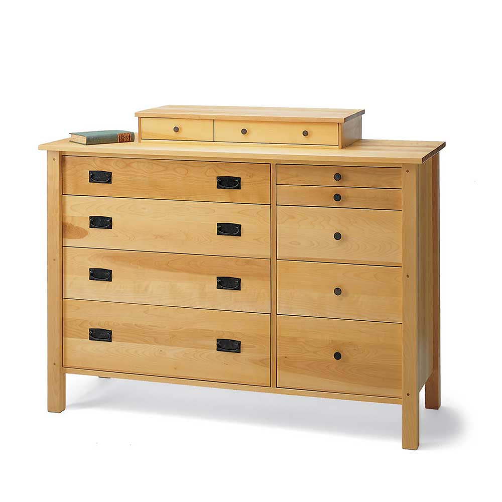 solid birch wood bedroom dresser made in vermont