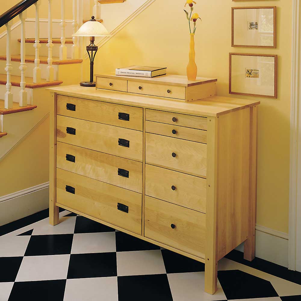 solid birch wood bedroom dresser made in vermont