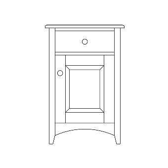 1-drawer w/cabinet door, starting at 1555