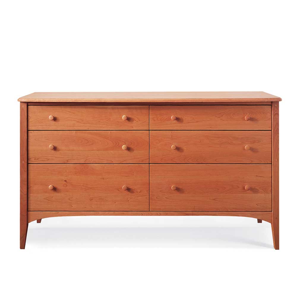 Solid wood shaker style dresser handcrafted in VT