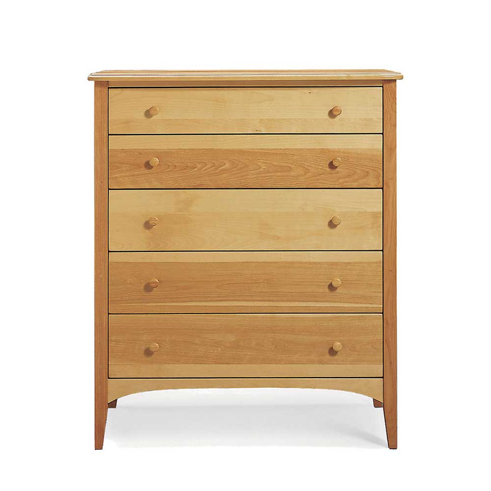 Solid wood shaker style dresser handcrafted in VT