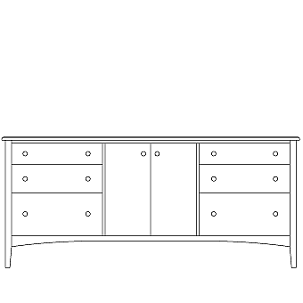 6-drawer horizontal w/doors, starting at 7140