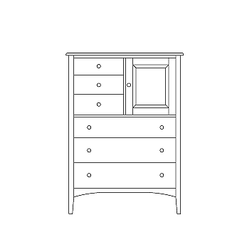 6-drawer vertical w/door, starting at 5445