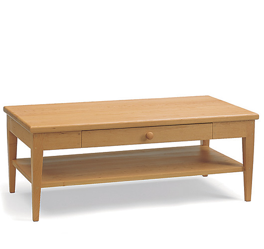 Solid wood coffee table handcrafted in Vermont