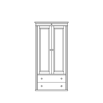 38" w  w/three-quarter length doors, starting at 6780