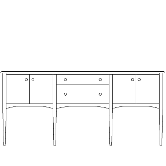 84" l-bowfront, starting at 5710