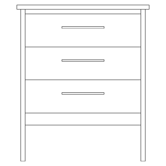 3-drawer, starting at 1500