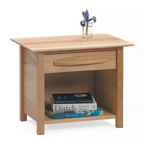contemporary design solid wood nightstand