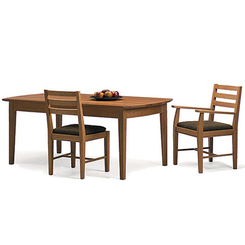 Solid wood cherry dining table made in Vermont