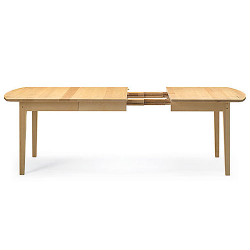 Solid wood extension dining table made in Vermont
