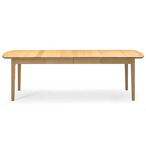 Solid wood extension dining table made in Vermont