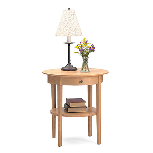 solid wood cherry end table handcrafted in Vermont