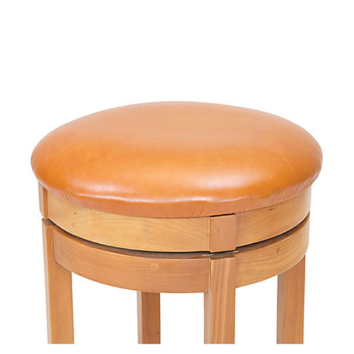 solid wood barstool round handmade in Vermont