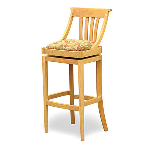 solid wood barstool swivel made in vermont