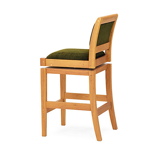 solid wood barstool swivel handmade in Vermont