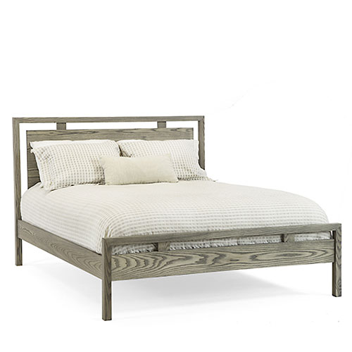 Solid wood bedroom bed handcrafted in vermont