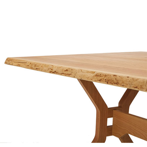 solid wood live edge dining room dining table.