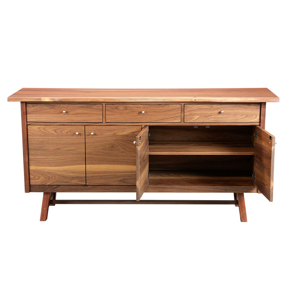dover server in solid walnut