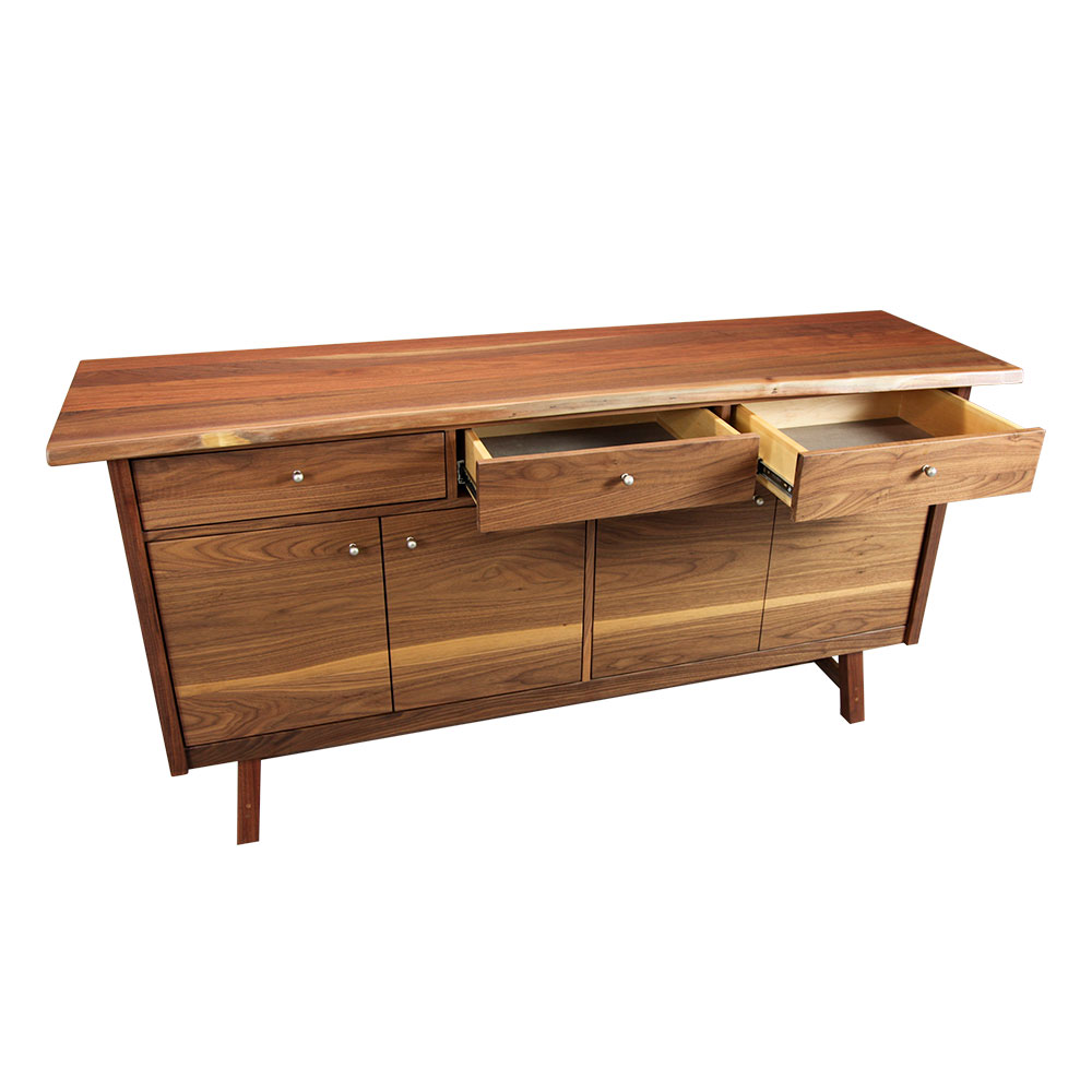 dover server in solid walnut