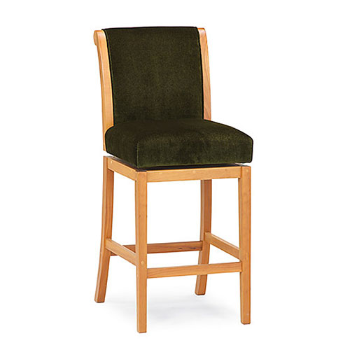 solid wood barstool upholstered handmade in VT