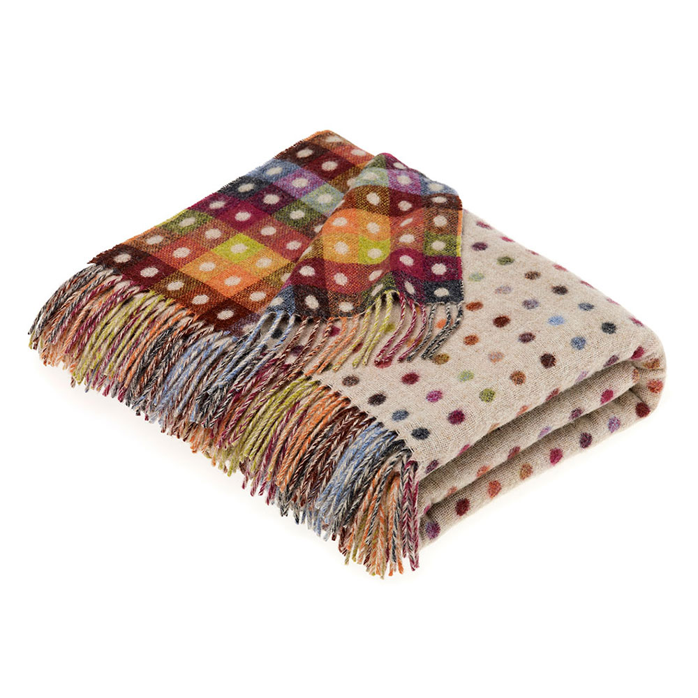 Rainbow Multi Spot Throw (2 colorways)