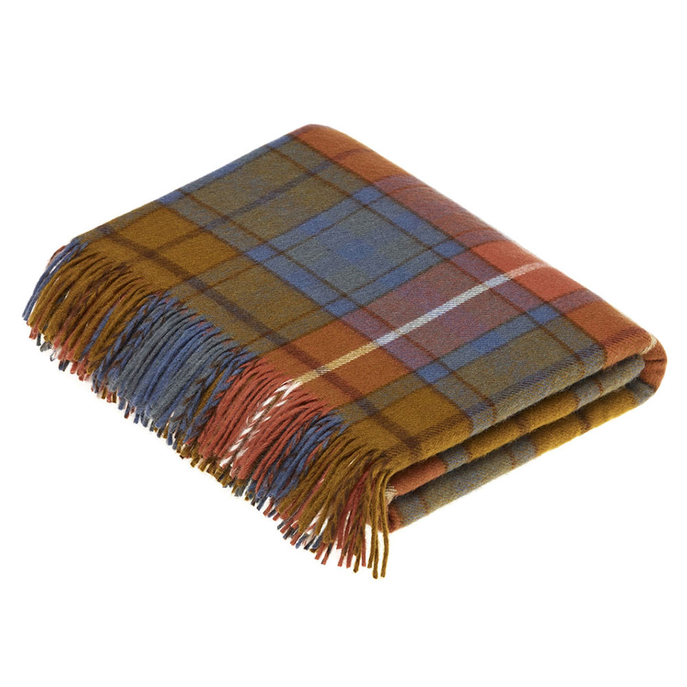 tartan plaid lambswool throw