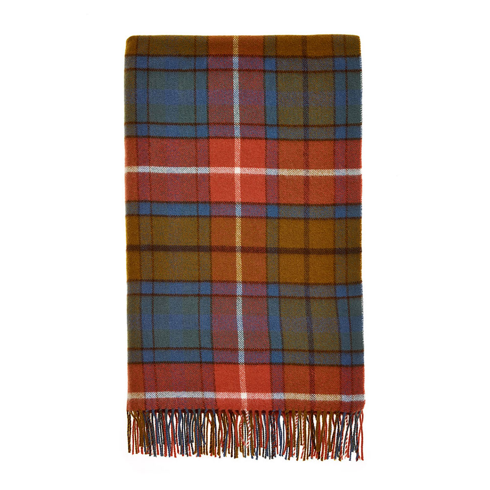 tartan plaid lambswool throw