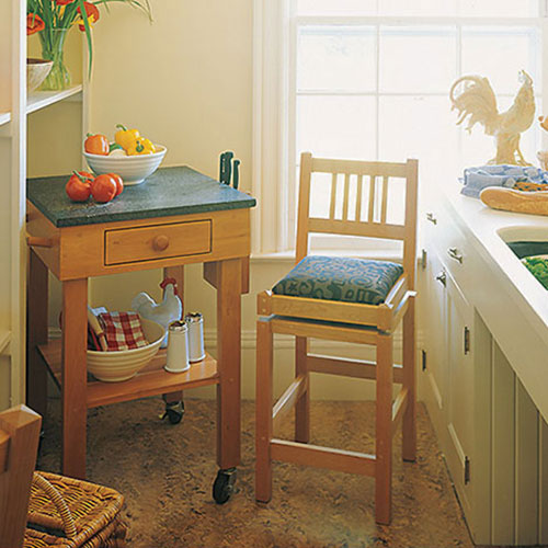 solid wood prep table handcrafted in VT