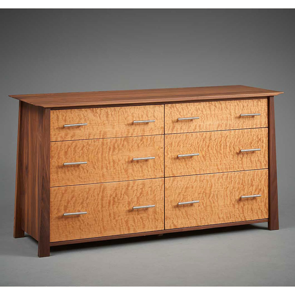 solid wood bedroom dresser handcrafted in Vermont