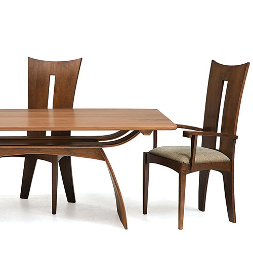 solid wood dining room furniture handcrafted in VT