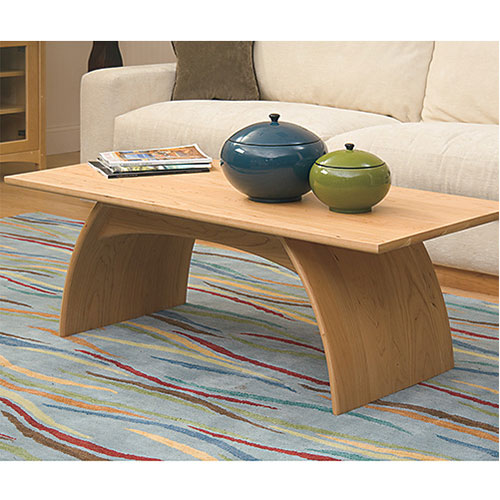 solid wood coffee table handcrafted in Vermont