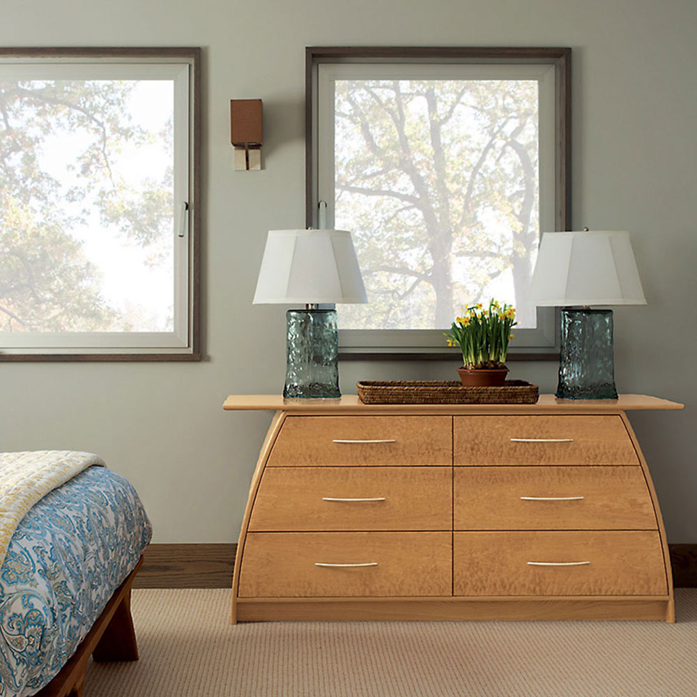 modern solid wood bedroom dresser from Vermont