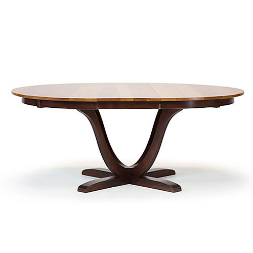 Solid wood extension dining table made in Vermont