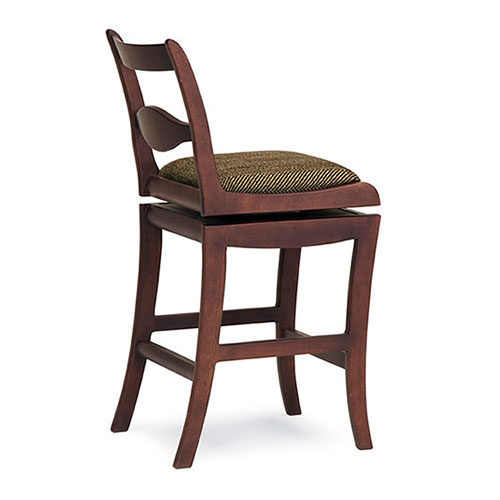 solid wood barstool swivel  handmade in Vermont