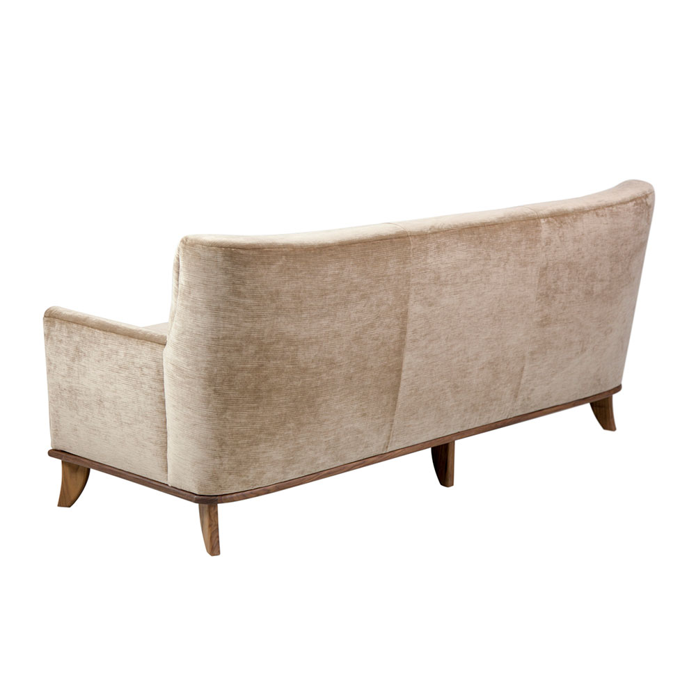 killington couch in solid walnut