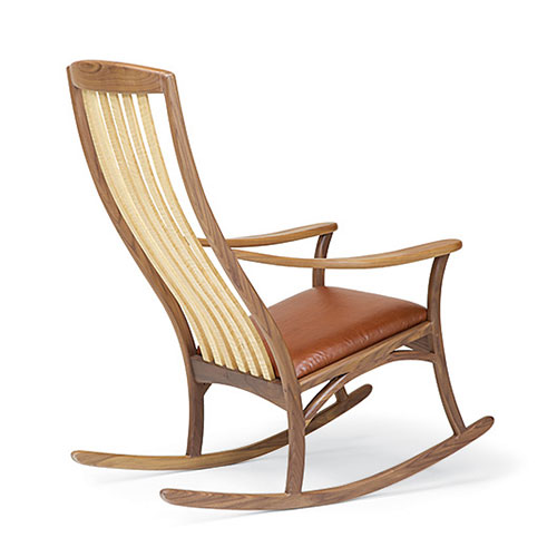 solid wood rocker handmade in Vermont