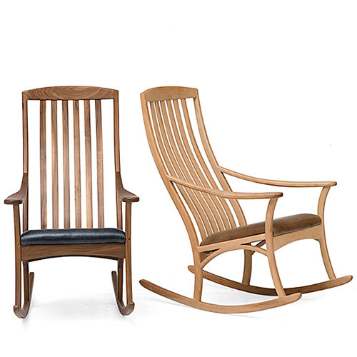 solid wood rocker handmade in Vermont