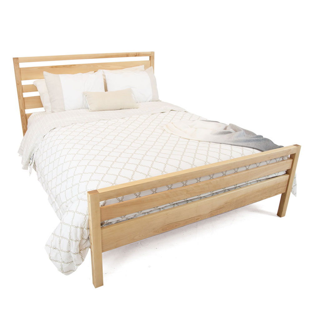 stratton bed in yellow birch